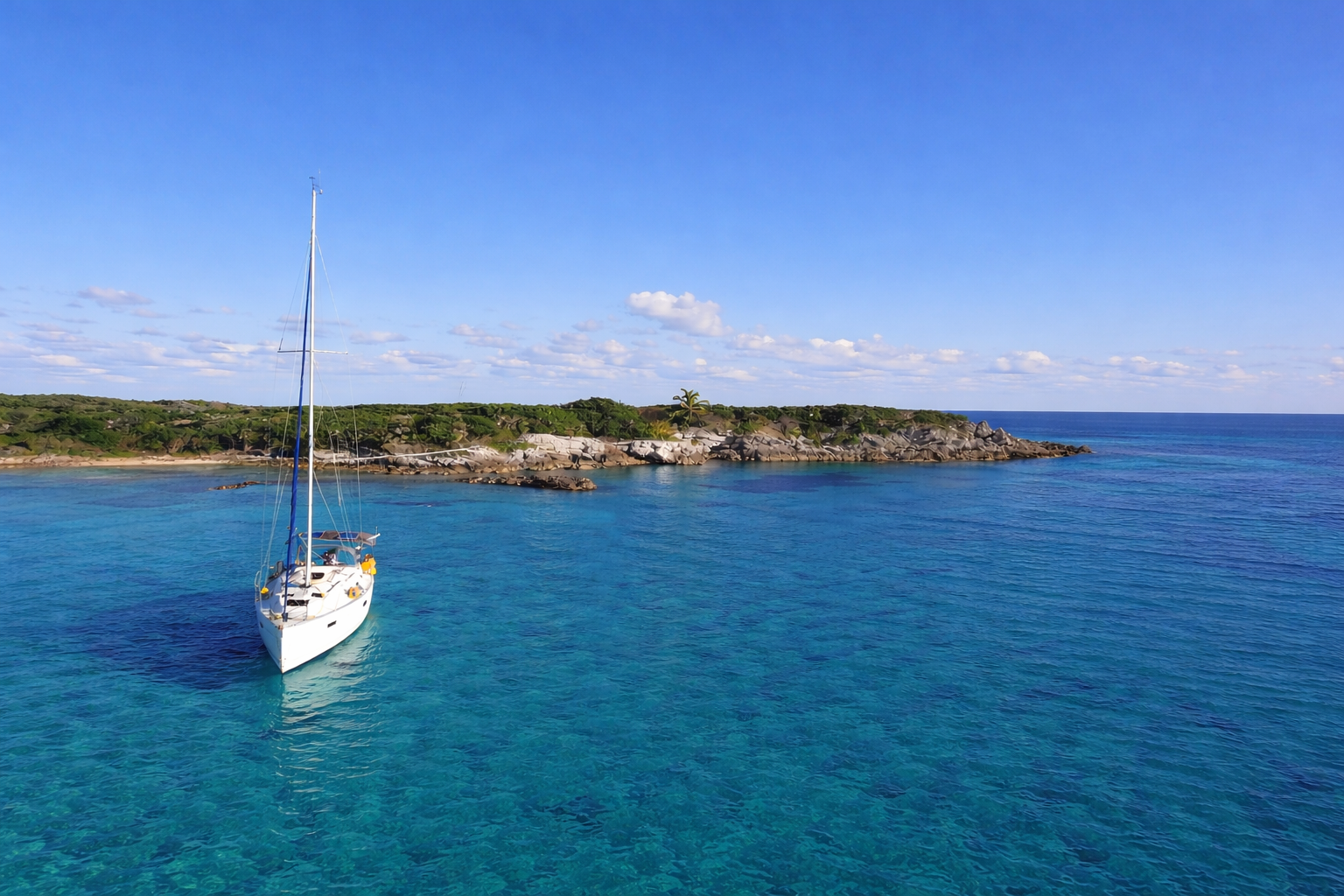 Sailing in the Exumas, Bahamas